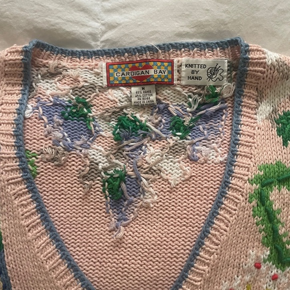 Vintage handmade knit sweater - Picture 4 of 5